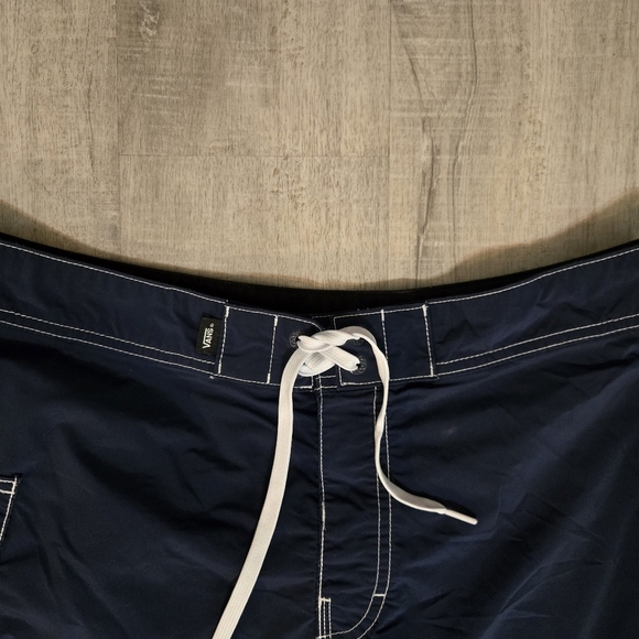Vans shorts mens 32 striped swim trunks Blue - Picture 4 of 10